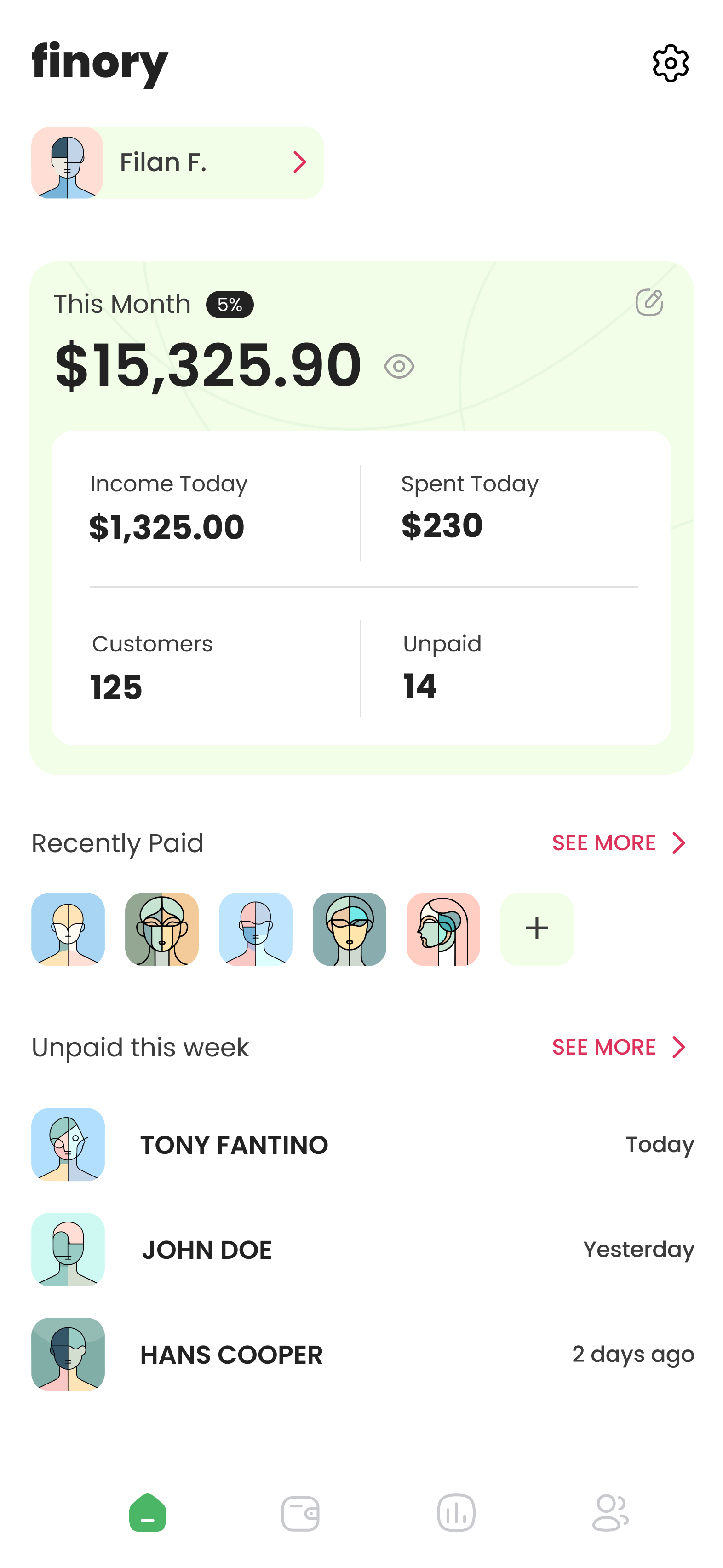 Finory App Interface